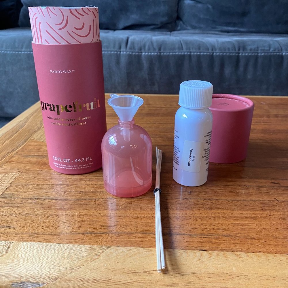 NEW! PADDYWAX PETIT REED DIFFUSER GRAPEFUIT